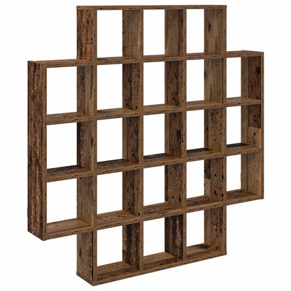 Wall Shelf Old Wood 100 x 13 x 100 cm Engineered Wood