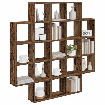 Wall Shelf Old Wood 100 x 13 x 100 cm Engineered Wood