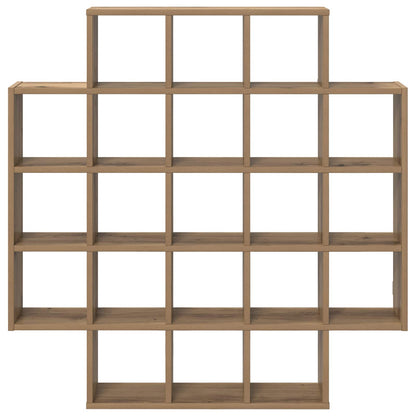 Wall Shelf Artisan Oak 100 x 13 x 100 cm Engineered Wood