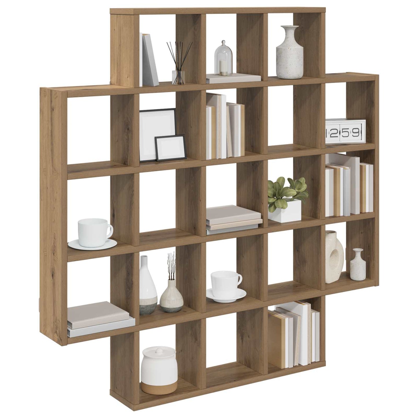 Wall Shelf Artisan Oak 100 x 13 x 100 cm Engineered Wood