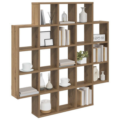 Wall Shelf Artisan Oak 100 x 13 x 100 cm Engineered Wood