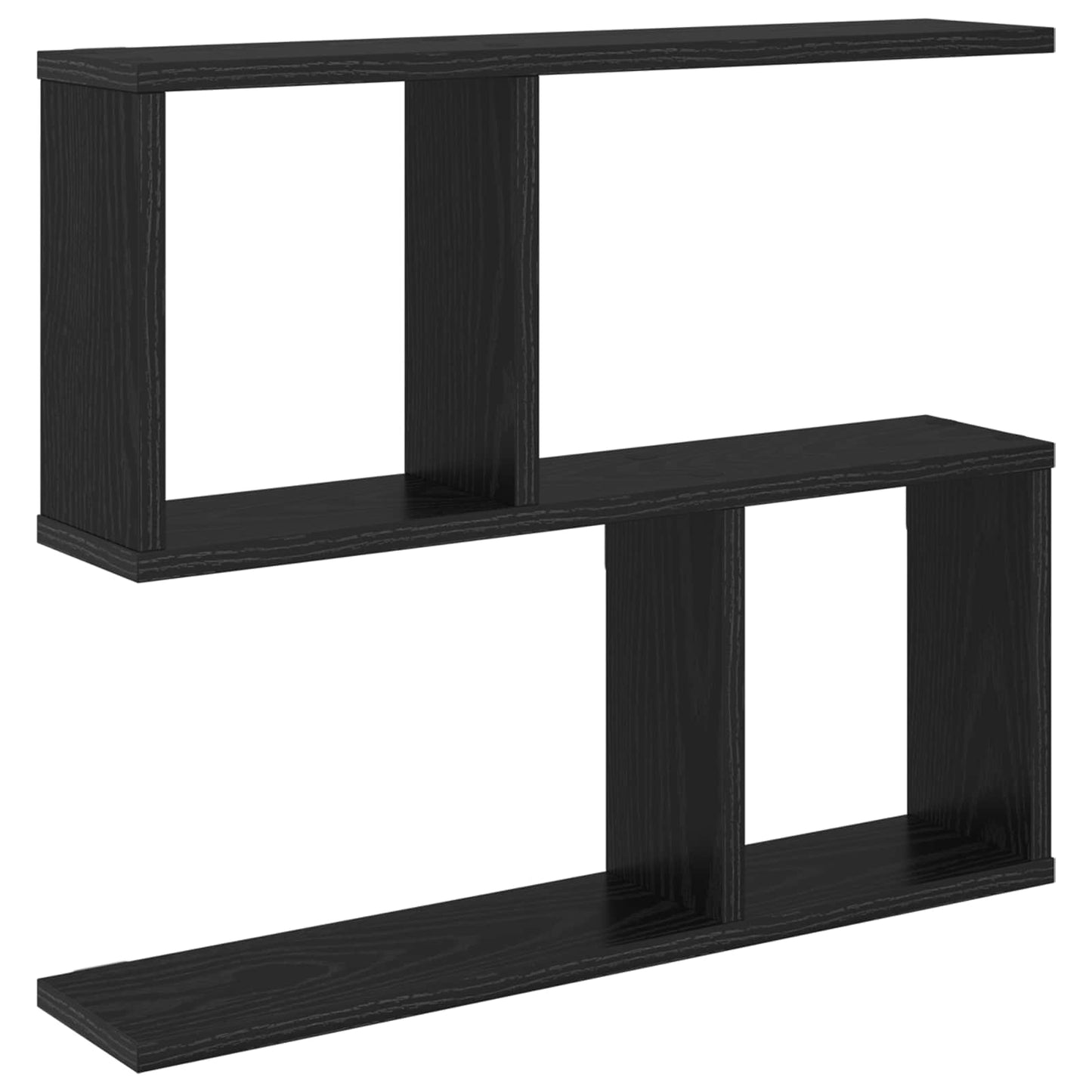 Wall Shelf Black Oak 60 x 12 x 50.5 cm Engineered Wood