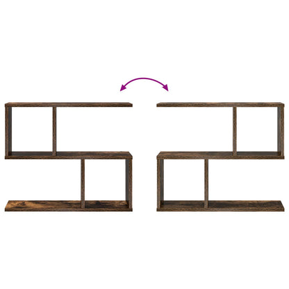 Wall Shelf Smoked Oak 60 x 12 x 50.5 cm Engineered Wood
