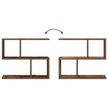 Wall Shelf Old Wood 60 x 12 x 50.5 cm Engineered Wood