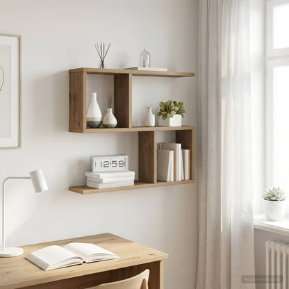 Wall Shelf Artisan Oak 60 x 12 x 50.5 cm Engineered Wood