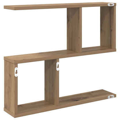 Wall Shelf Artisan Oak 60 x 12 x 50.5 cm Engineered Wood