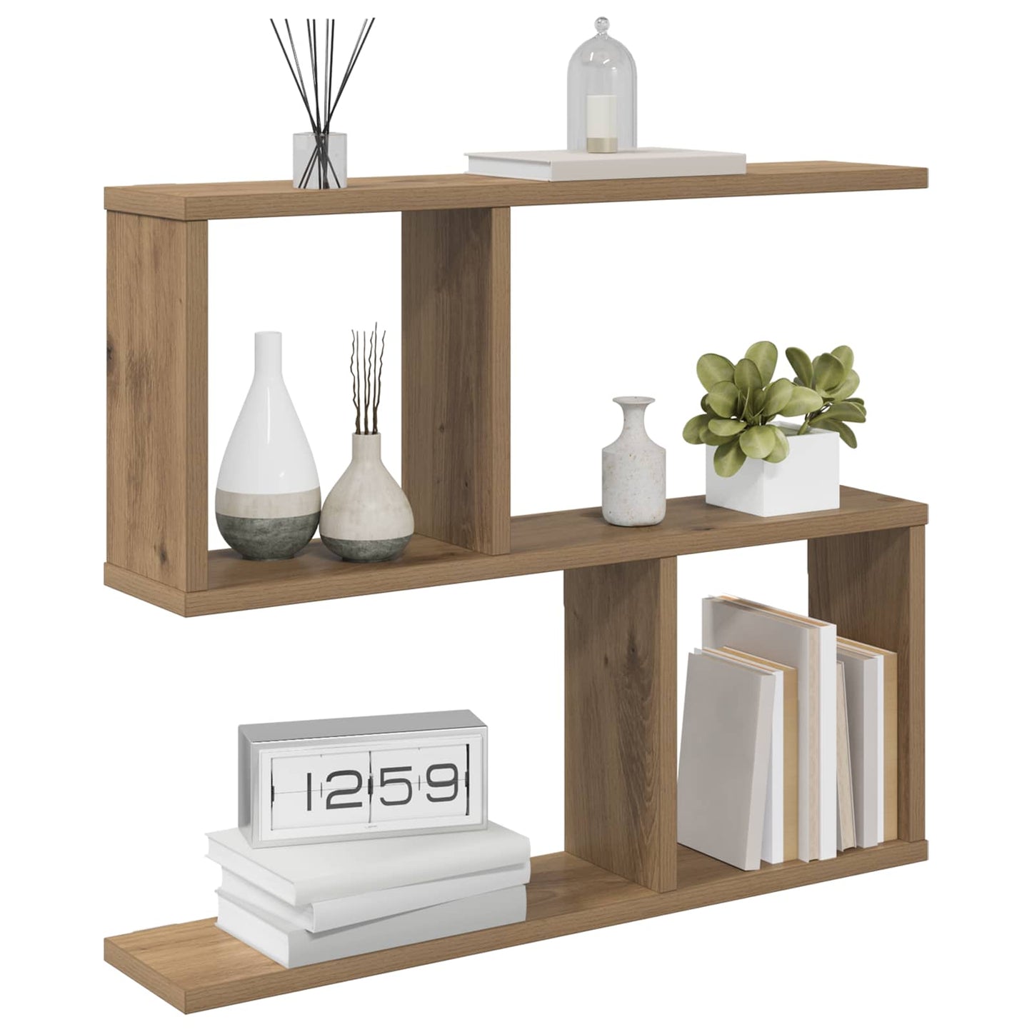 Wall Shelf Artisan Oak 60 x 12 x 50.5 cm Engineered Wood