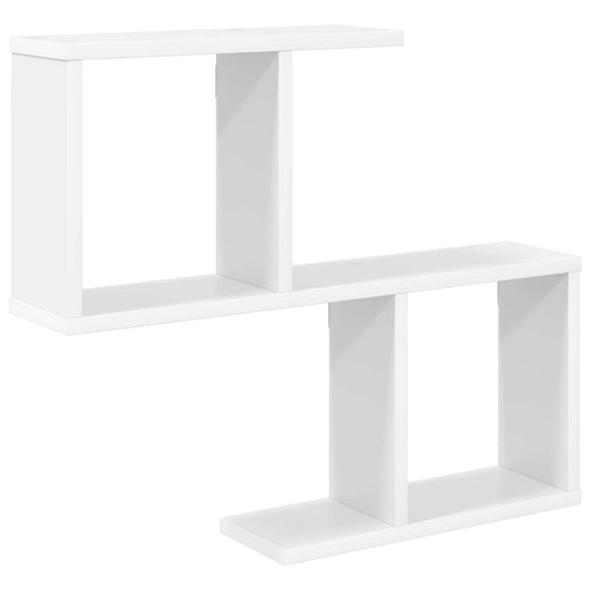 Wall Shelf White 60 x 12 x 50.5 cm Engineered Wood