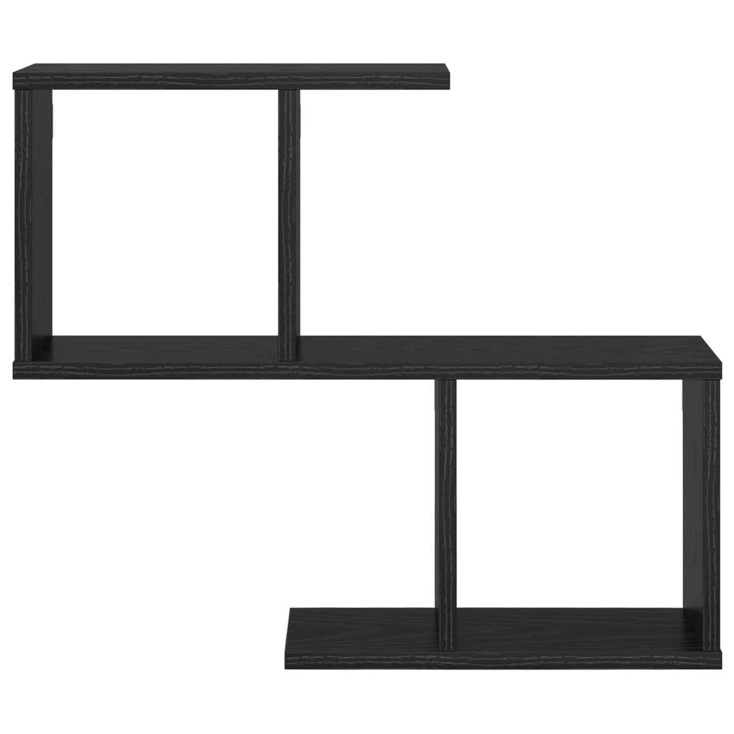 Wall Shelf Black Oak 60 x 12 x 50.5 cm Engineered Wood