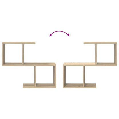 Wall Shelf Sonoma Oak 60 x 12 x 50.5 cm Engineered Wood