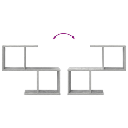 Wall Shelf Concrete Grey 60 x 12 x 50.5 cm Engineered Wood