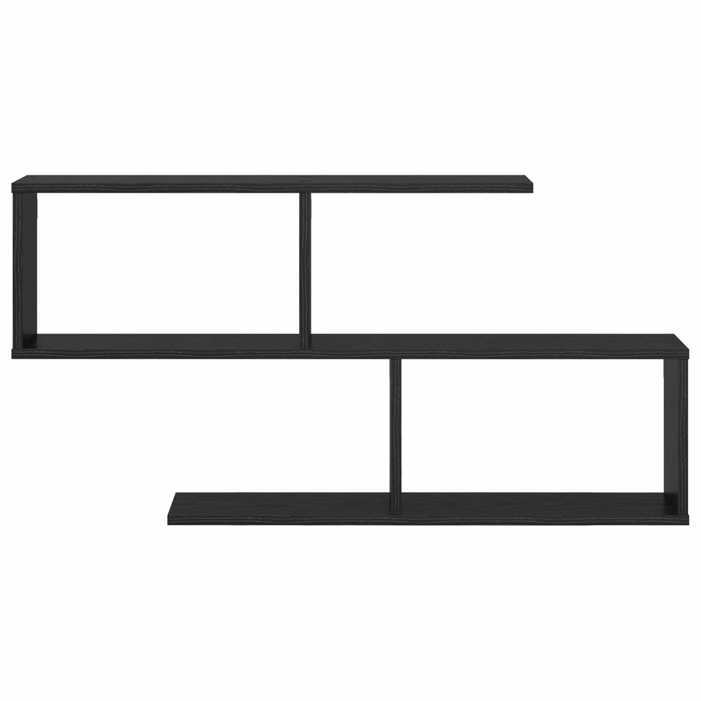 Wall Shelf Black Oak 100 x 12 x 50.5 cm Engineered Wood