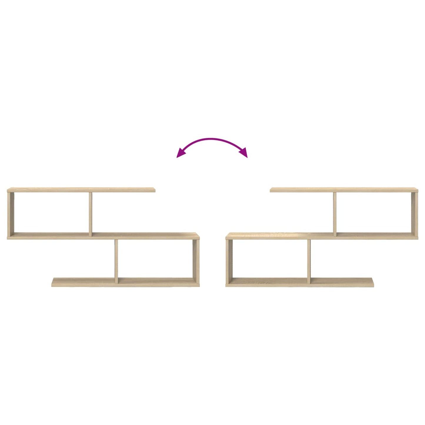 Wall Shelf Sonoma Oak 100 x 12 x 50.5 cm Engineered Wood