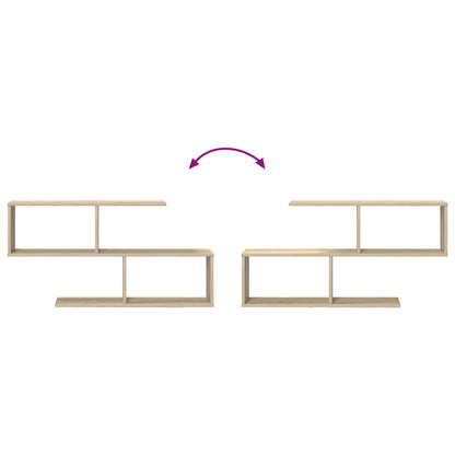Wall Shelf Sonoma Oak 100 x 12 x 50.5 cm Engineered Wood
