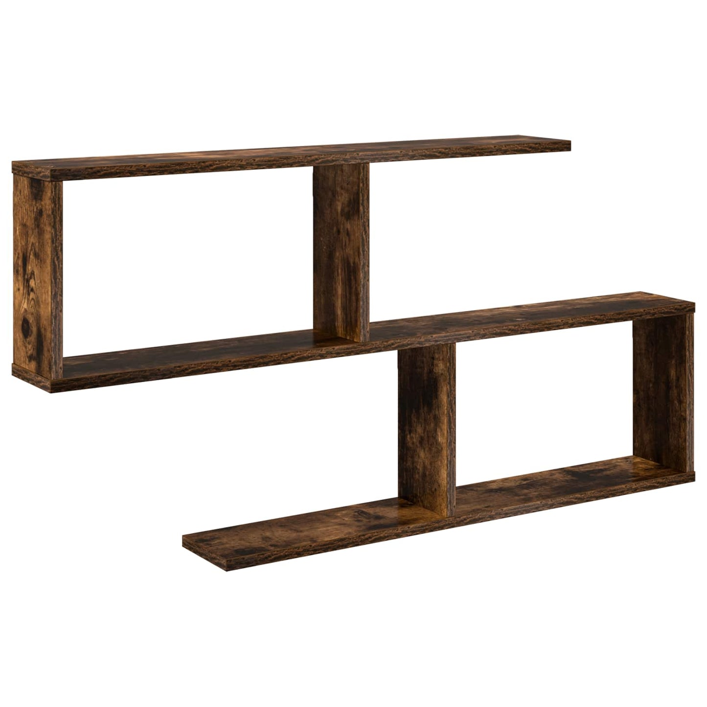 Wall Shelf Smoked Oak 100 x 12 x 50.5 cm Engineered Wood