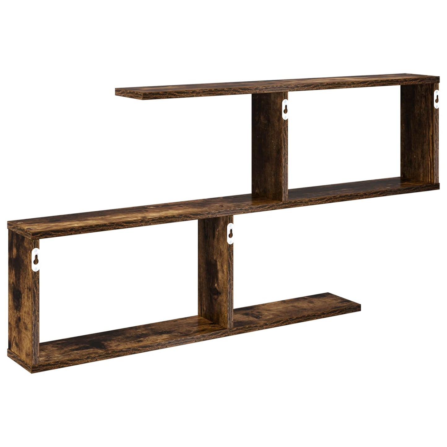 Wall Shelf Smoked Oak 100 x 12 x 50.5 cm Engineered Wood
