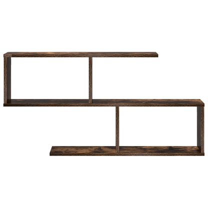 Wall Shelf Smoked Oak 100 x 12 x 50.5 cm Engineered Wood