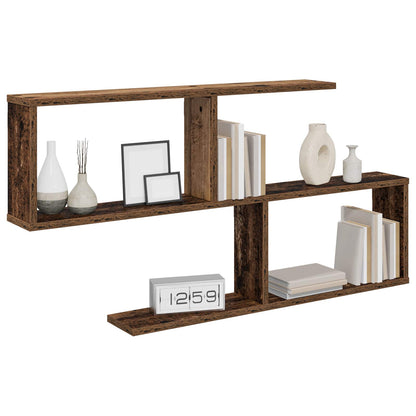 Wall Shelf Old Wood 100 x 12 x 50.5 cm Engineered Wood