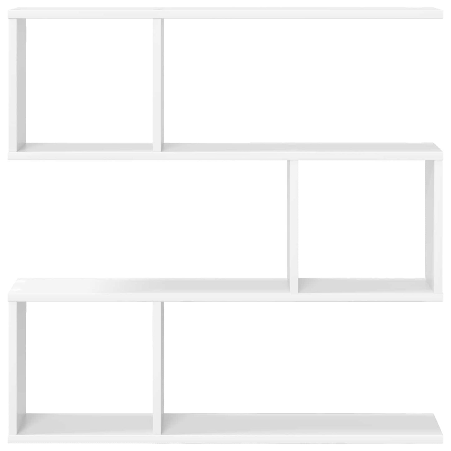 Wall Shelf White 80 x 12 x 79.5 cm Engineered Wood