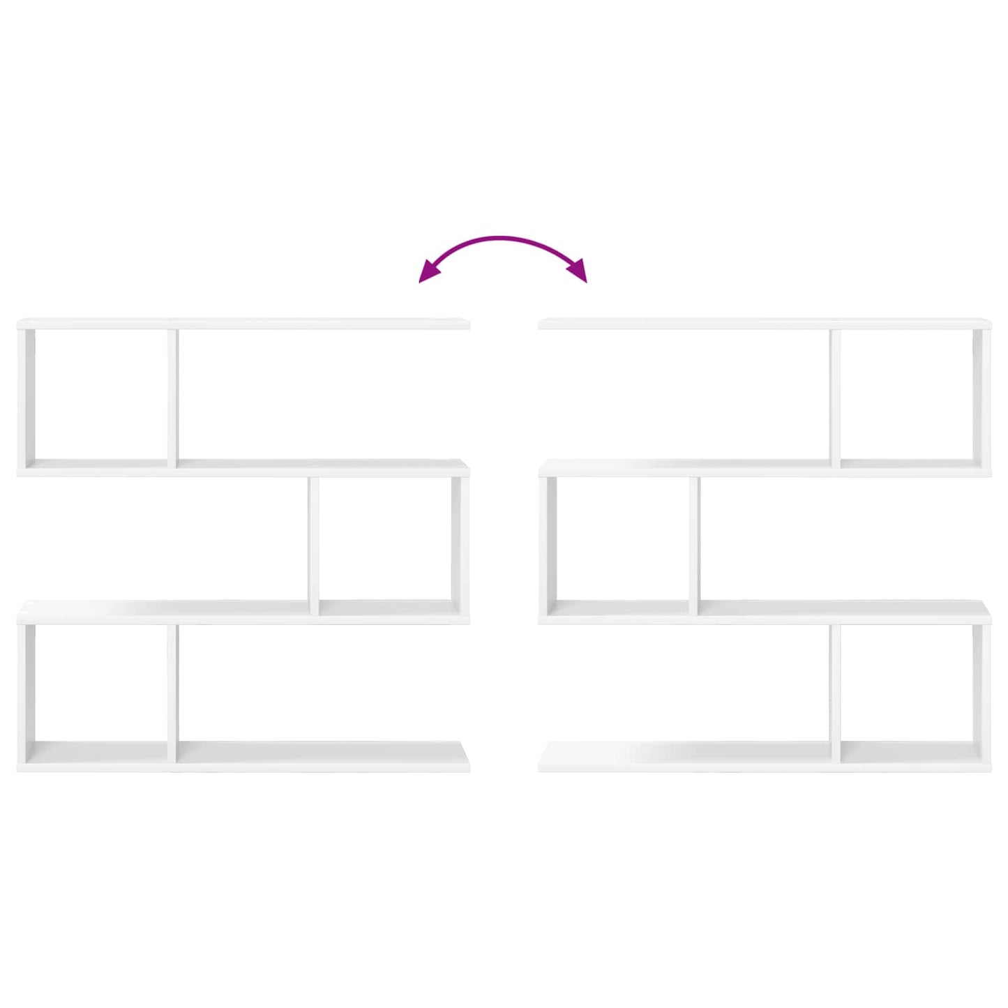 Wall Shelf White 80 x 12 x 79.5 cm Engineered Wood