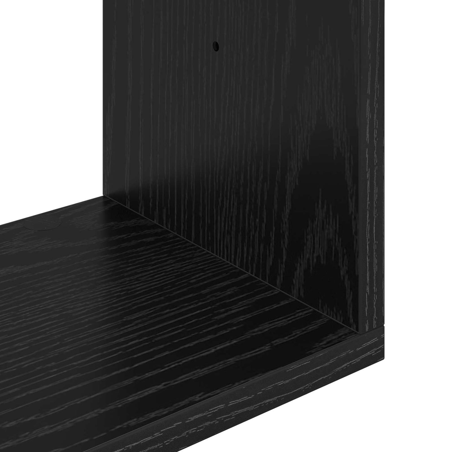 Wall Shelf Black Oak 80 x 12 x 79.5 cm Engineered Wood