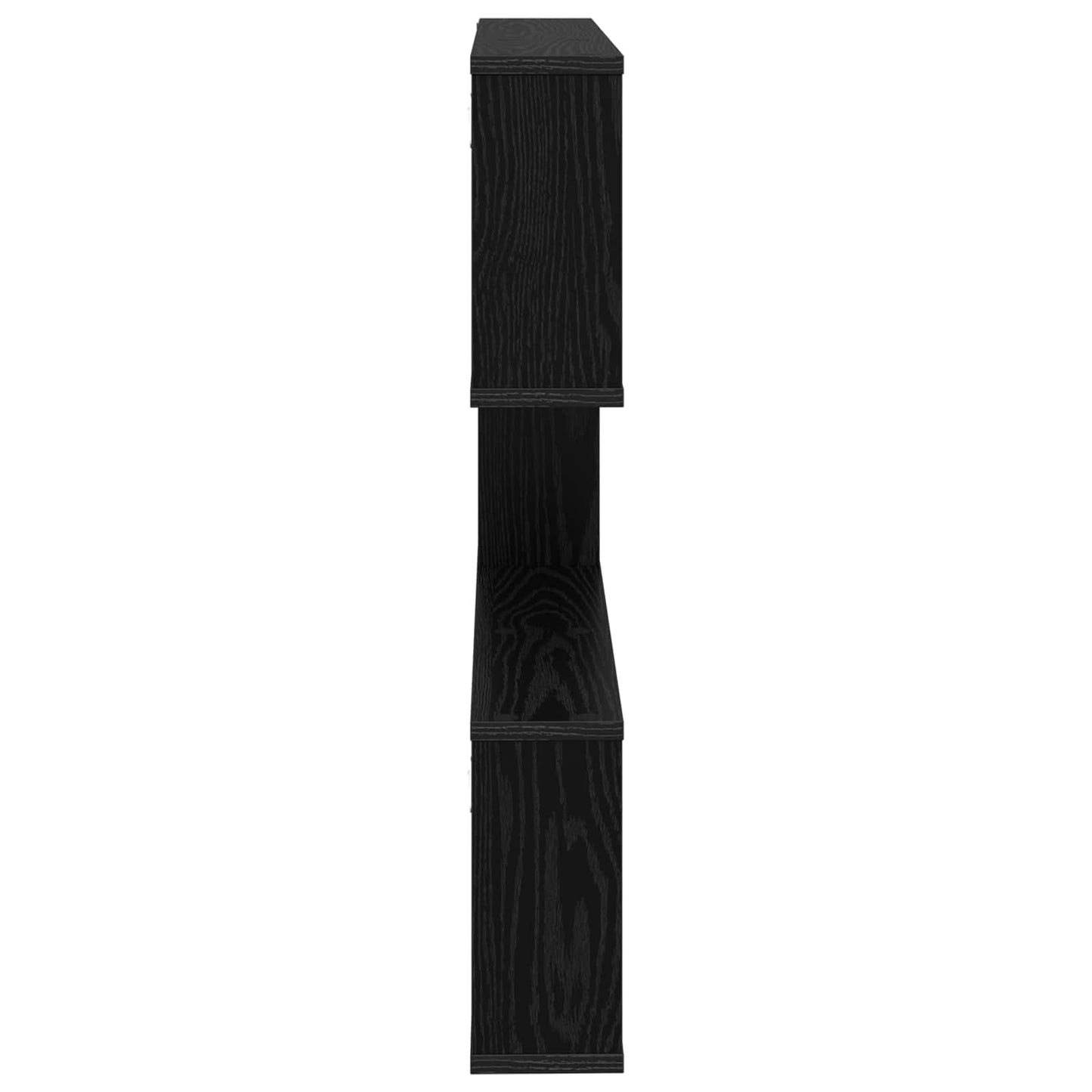 Wall Shelf Black Oak 80 x 12 x 79.5 cm Engineered Wood