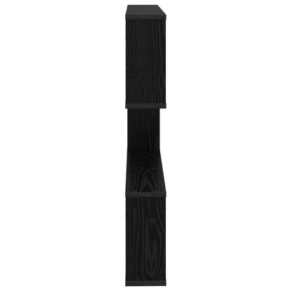 Wall Shelf Black Oak 80 x 12 x 79.5 cm Engineered Wood