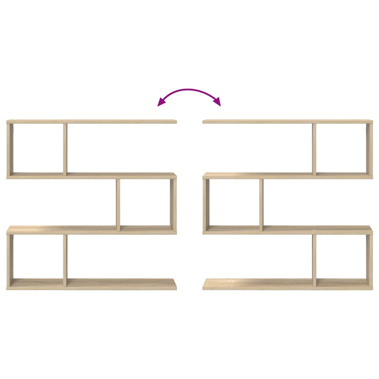 Wall Shelf Sonoma Oak 80 x 12 x 79.5 cm Engineered Wood