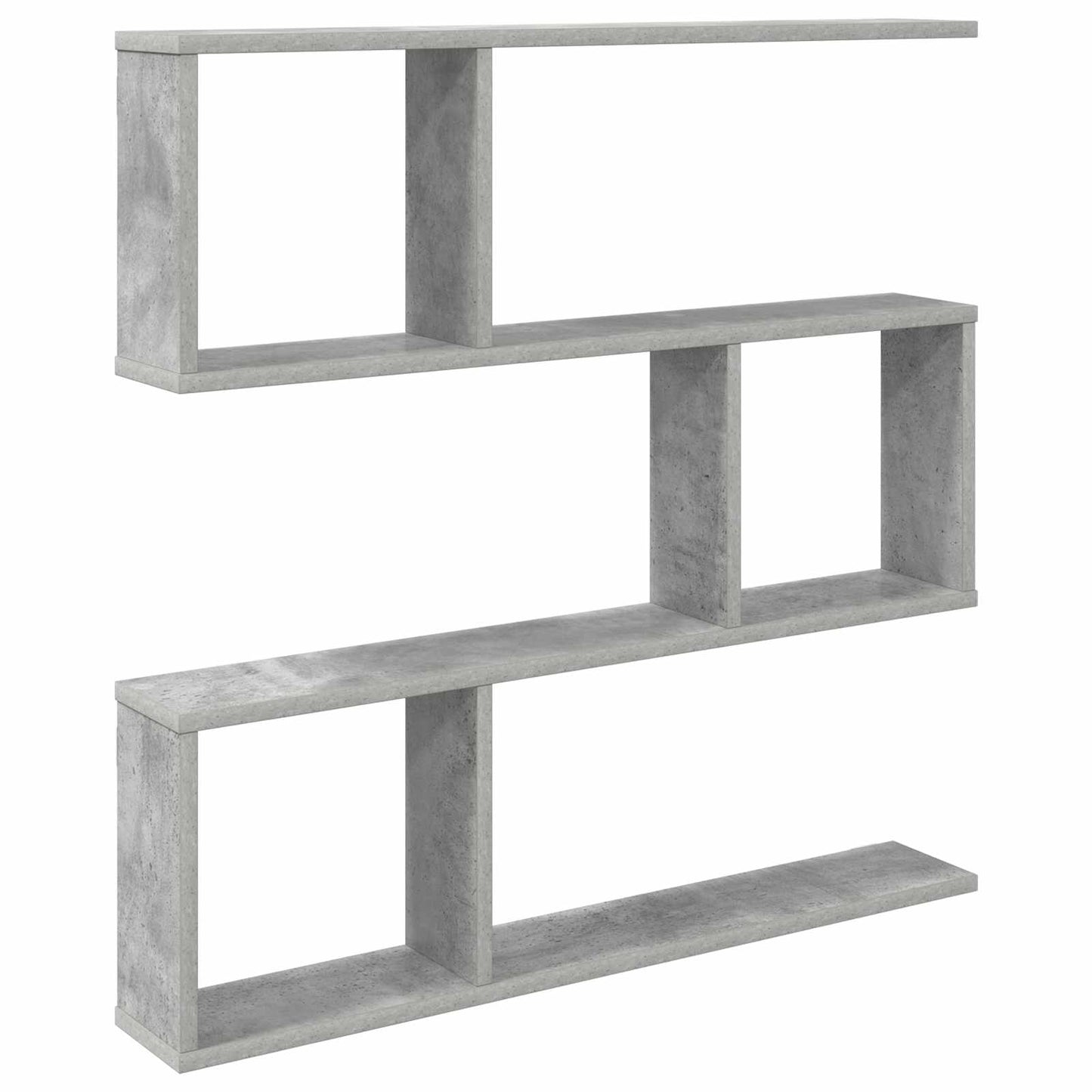 Wall Shelf Concrete Grey 80 x 12 x 79.5 cm Engineered Wood