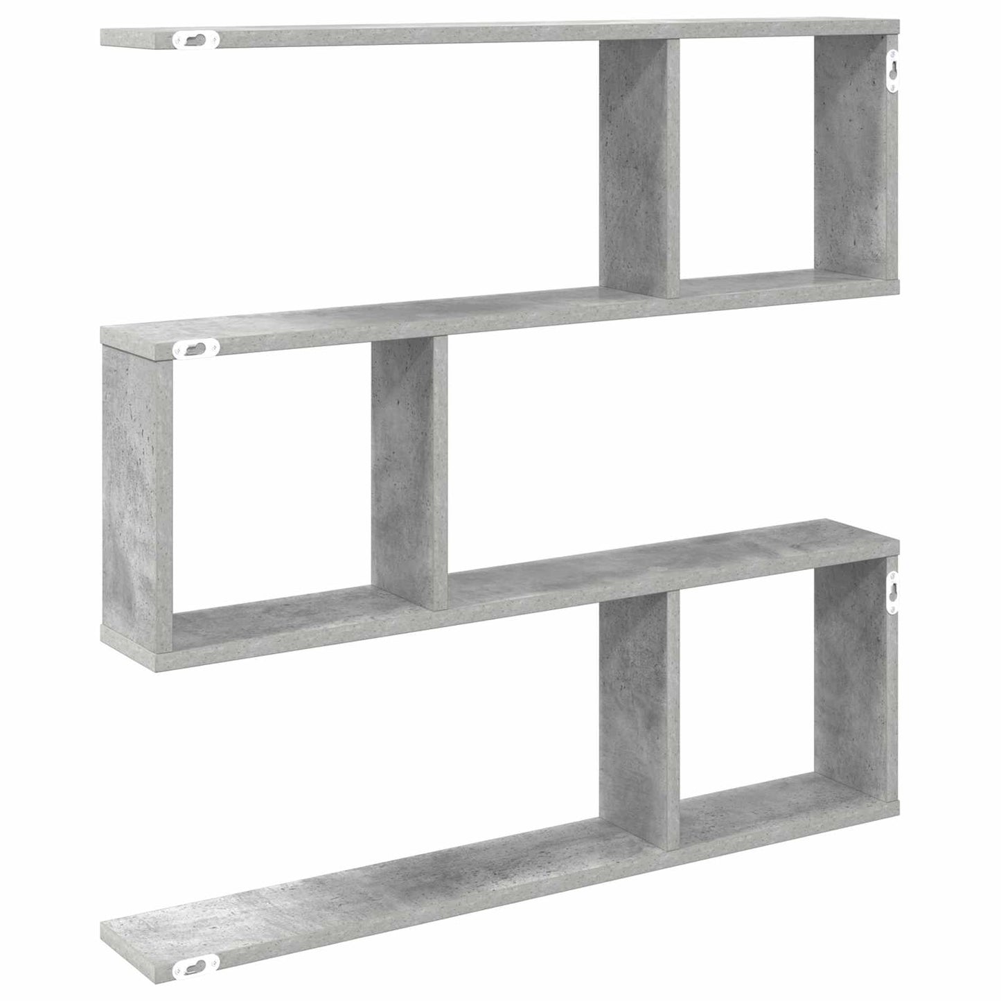 Wall Shelf Concrete Grey 80 x 12 x 79.5 cm Engineered Wood
