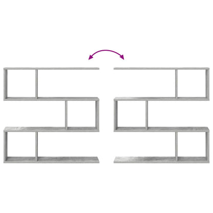 Wall Shelf Concrete Grey 80 x 12 x 79.5 cm Engineered Wood