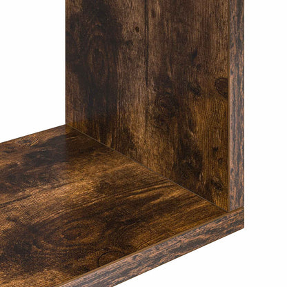 Wall Shelf Smoked Oak 80 x 12 x 79.5 cm Engineered Wood