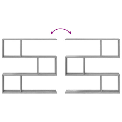 Wall Shelf Grey Sonoma 80 x 12 x 79.5 cm Engineered Wood