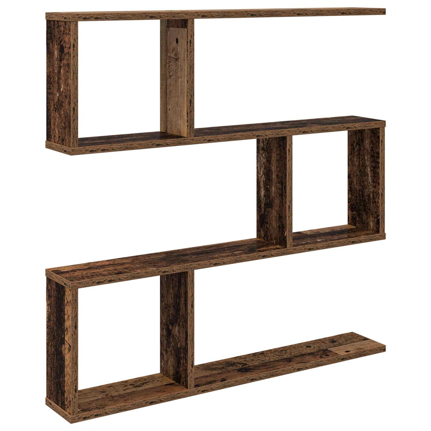 Wall Shelf Old Wood 80 x 12 x 79.5 cm Engineered Wood