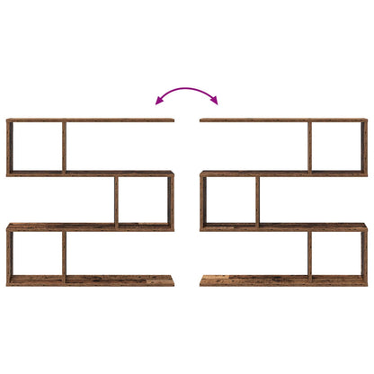 Wall Shelf Old Wood 80 x 12 x 79.5 cm Engineered Wood