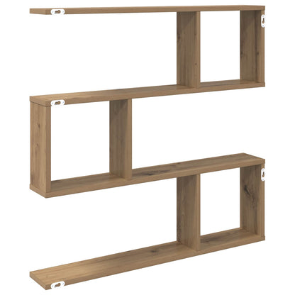 Wall Shelf Artisan Oak 80 x 12 x 79.5 cm Engineered Wood