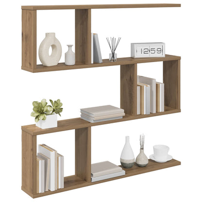 Wall Shelf Artisan Oak 80 x 12 x 79.5 cm Engineered Wood