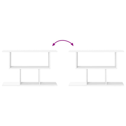 Wall Shelf White 80 x 15 x 50.5 cm Engineered Wood