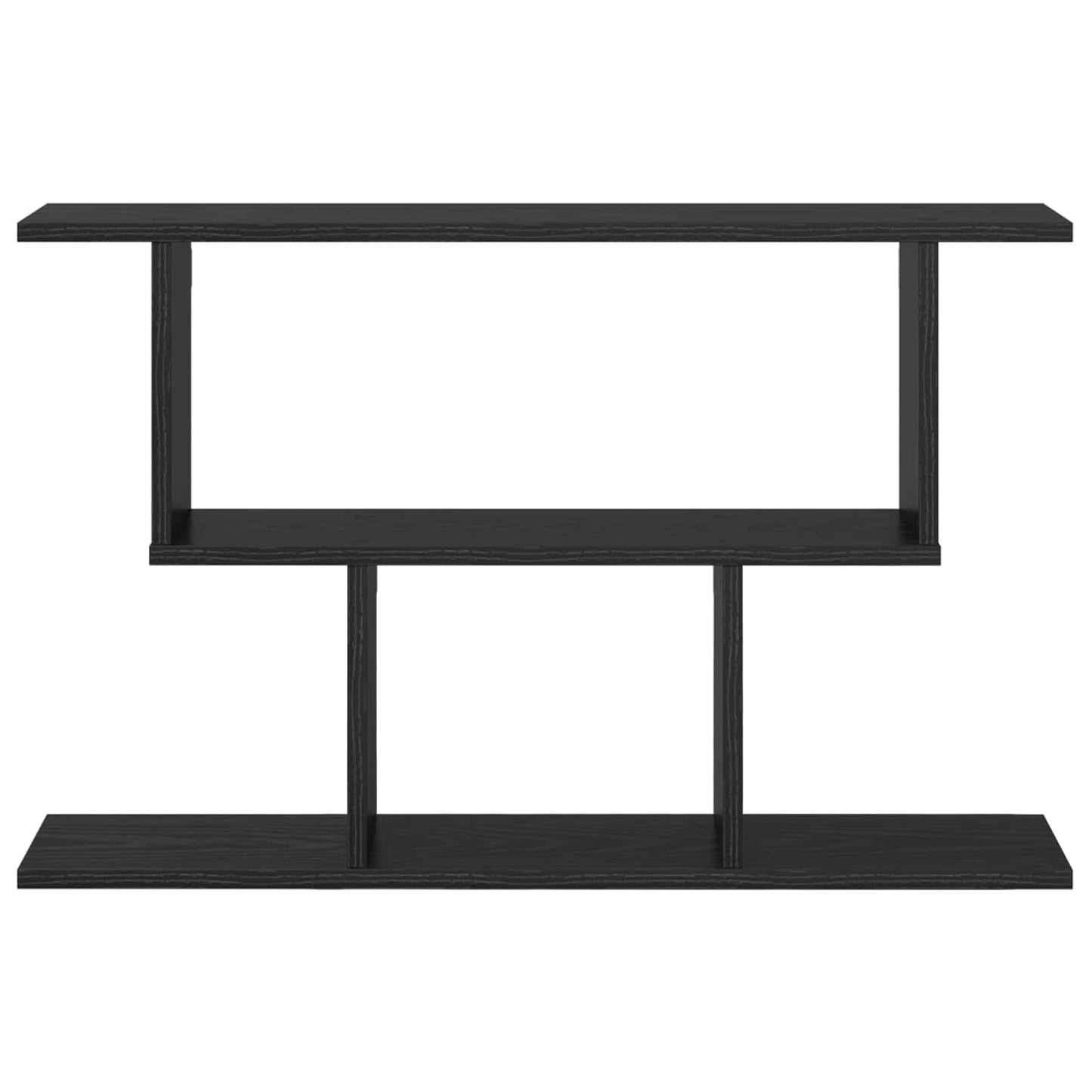 Wall Shelf Black Oak 80 x 15 x 50.5 cm Engineered Wood