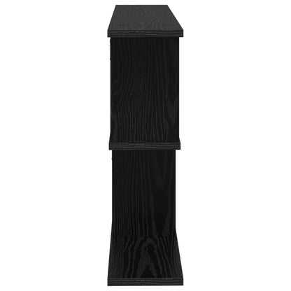 Wall Shelf Black Oak 80 x 15 x 50.5 cm Engineered Wood