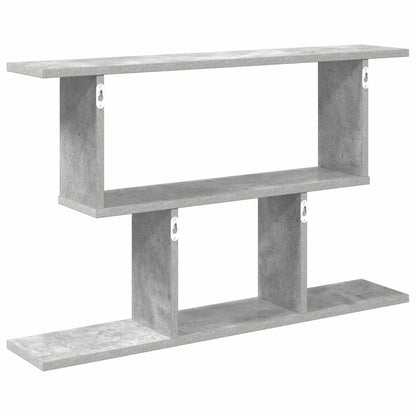 Wall Shelf Concrete Grey 80 x 15 x 50.5 cm Engineered Wood