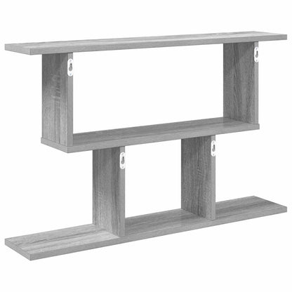 Wall Shelf Grey Sonoma 80 x 15 x 50.5 cm Engineered Wood