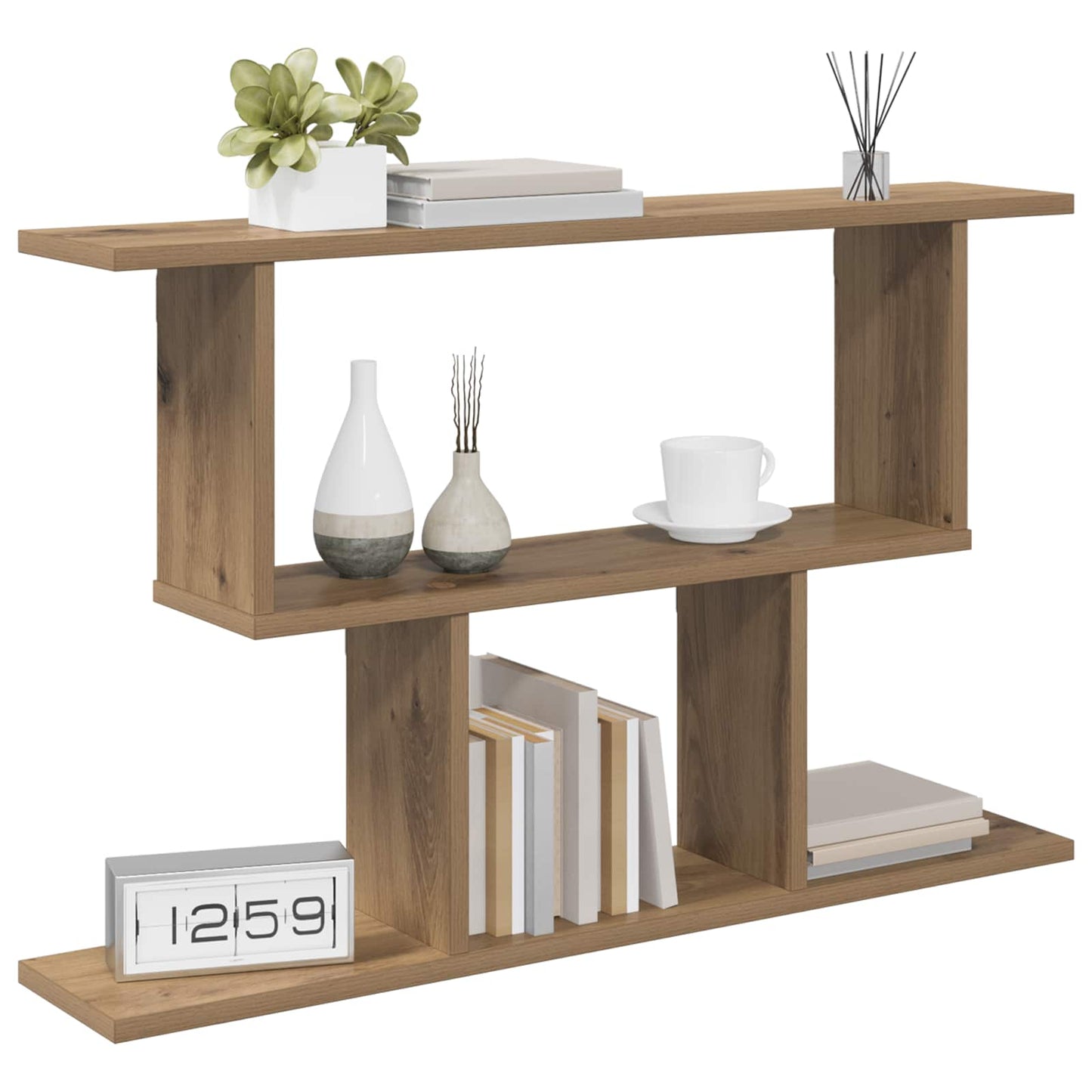 Wall Shelf Artisan Oak 80 x 15 x 50.5 cm Engineered Wood