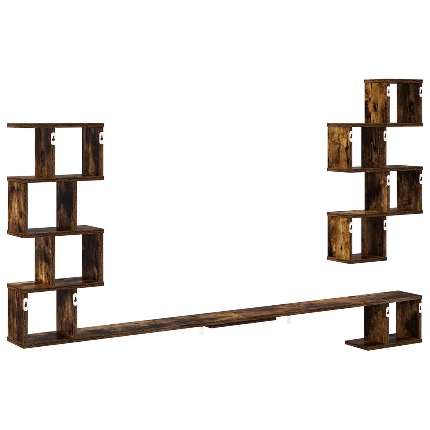 Wall-Mounted TV Shelf Smoked Oak 180 x 15 x 94 cm