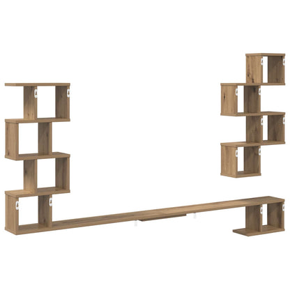 Wall-Mounted TV Shelf Artisan Oak 180 x 15 x 94 cm