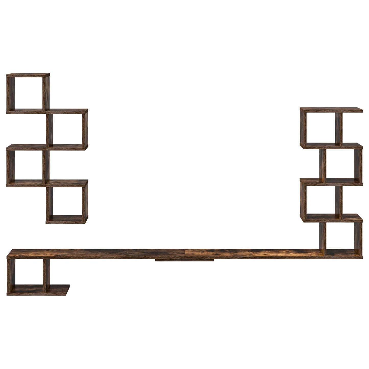 Wall-Mounted TV Shelf Smoked Oak 160 x 15 x 94 cm