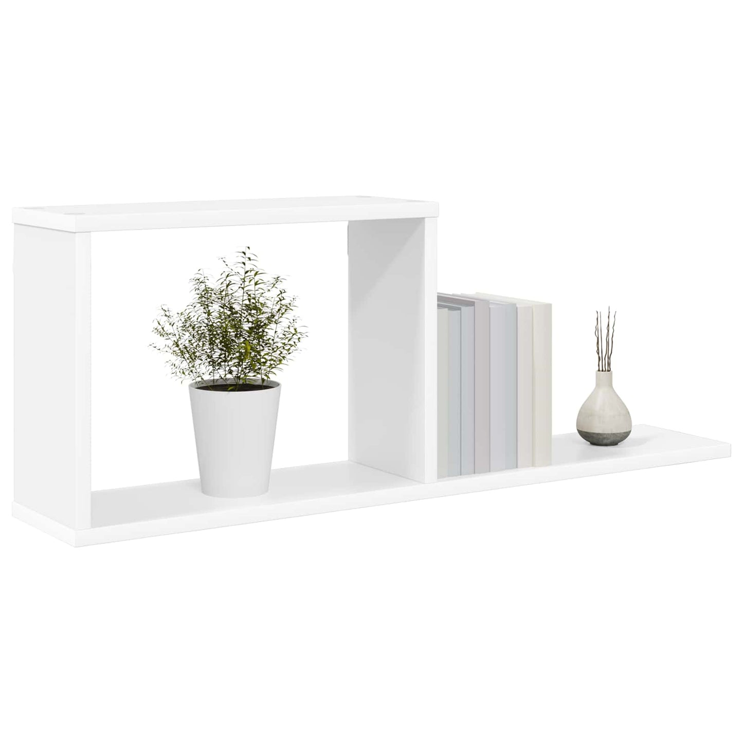 Floating Shelves White 80 x 15 x 30 cm Engineered Wood