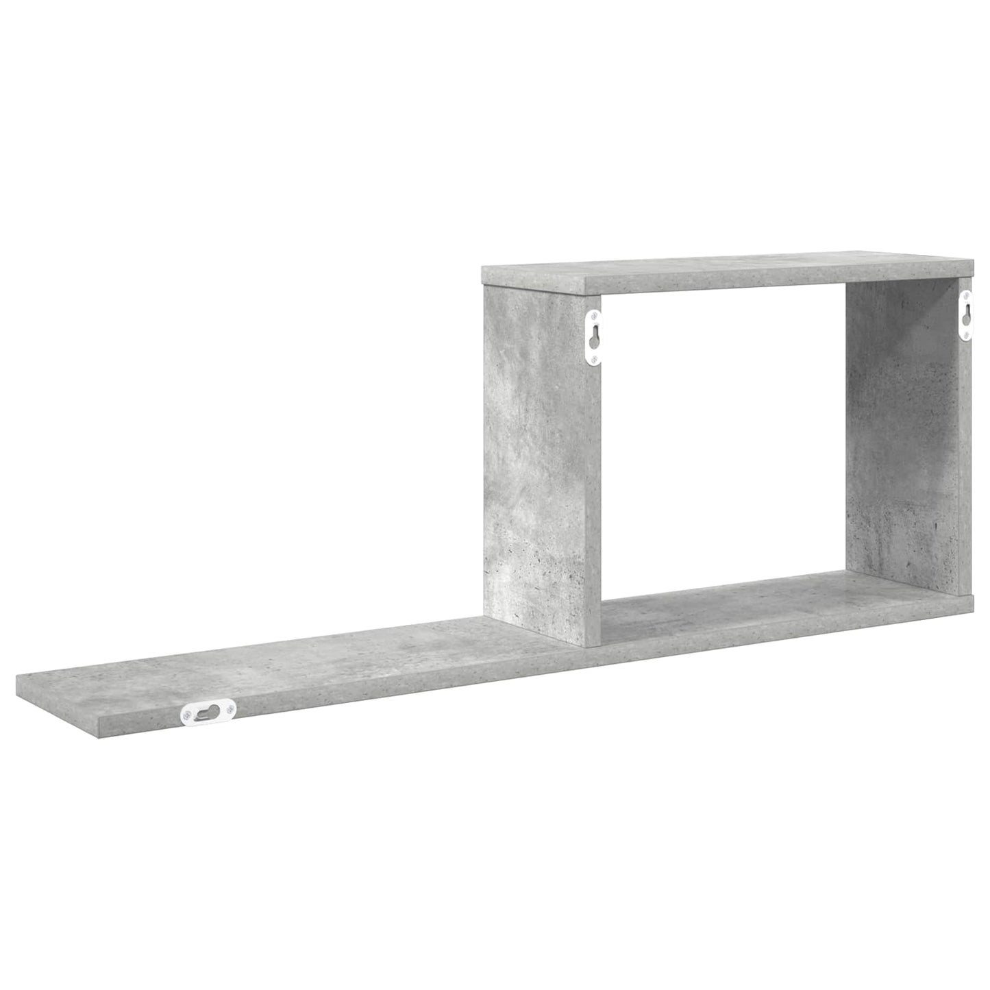 Floating Shelves Concrete Grey 80 x 15 x 30 cm Engineered Wood