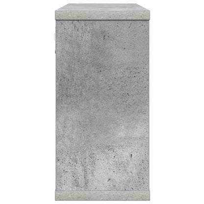 Floating Shelves 2 pcs Concrete Grey 80 x 15 x 30 cm