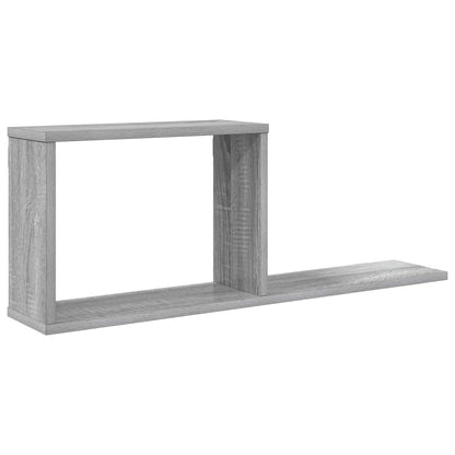 Floating Shelves Grey Sonoma 80 x 15 x 30 cm Engineered Wood